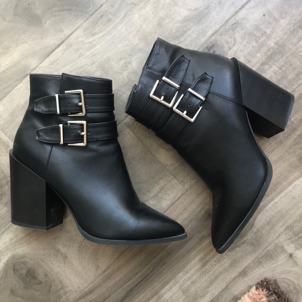 Nasty Gal Black Booties